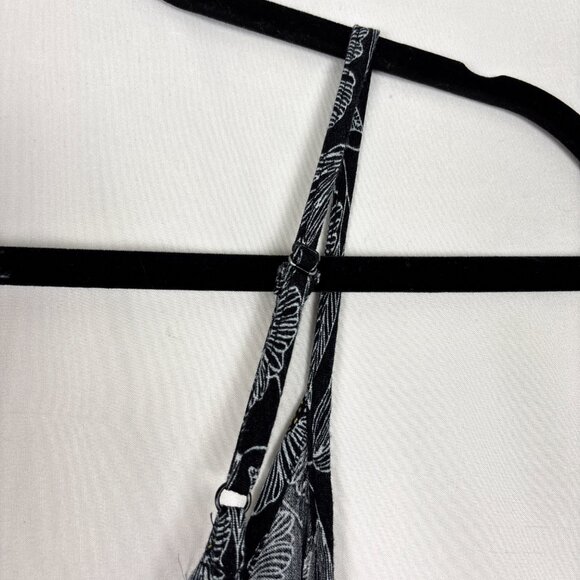 Dip Floral Maxi Dress Women’s Medium Black White Adjustable Straps Tiered Flowy - Picture 6 of 14